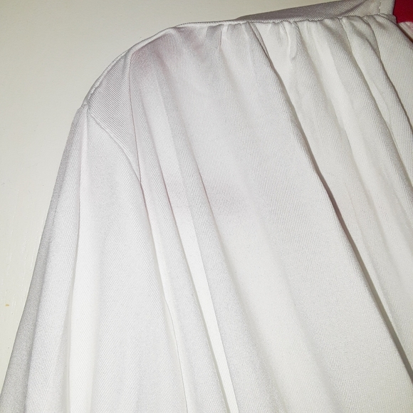 White Grecian Goddess Long Sleeve Evening Gown - Picture 5 of 8
